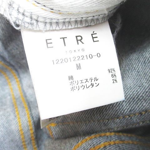  エトレトウキョウ ETRE TOKYO デニムパンツ ジーンズ スキニーパンツ ジップフライ M 紺系 ネイビー インディゴ 日本製 ストレッチ -0 デニム ジーンズ パンツ