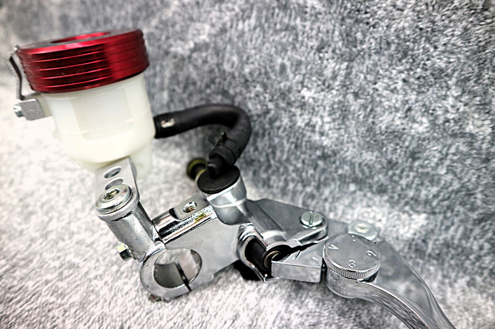 専用出品 カスタムパーツ ダブルディスク対応 別体マスター 赤 /汎用 5/8 メッキ レッド RED