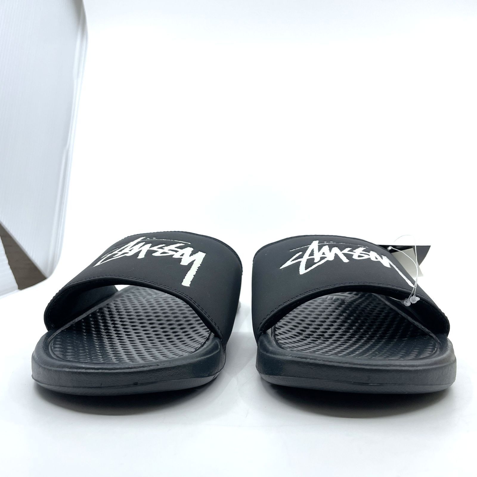 ♥保管品 Stussy × Nike ステューシー ナイキ Benassi Slide Off Noir ベナッシ スライド オフノアール サンダル CW 2787-001 27 cm
