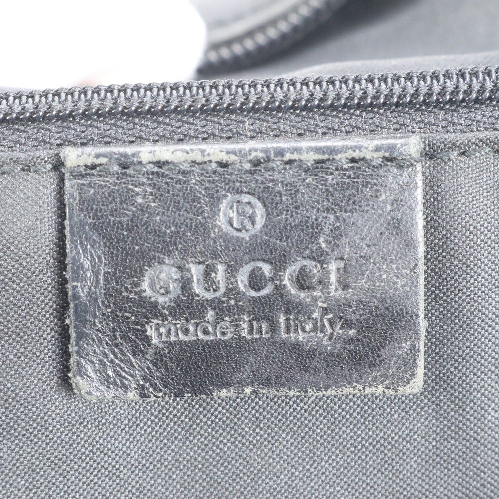 美品 グッチ GGナイロン 003 0232 レザー ボディバッグ ボディ