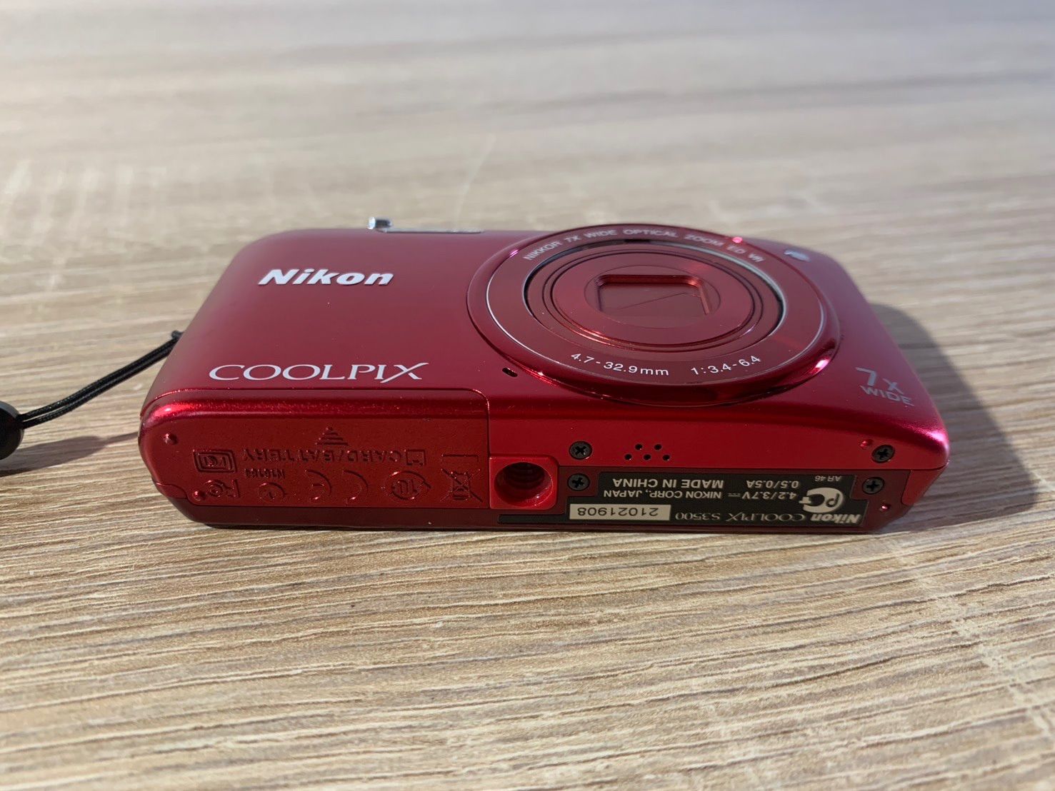 7675 Nikon COOLPIX S3500 レッド デジカメ ジャンク品 - メルカリ