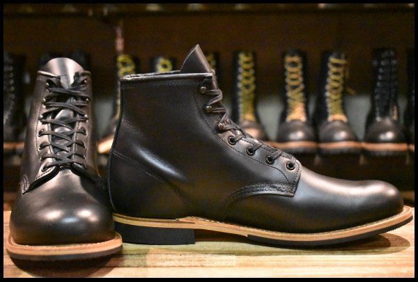 定期買付 【11D 箱付 美品 24年】レッドウィング 9423 ベックマン 黒 