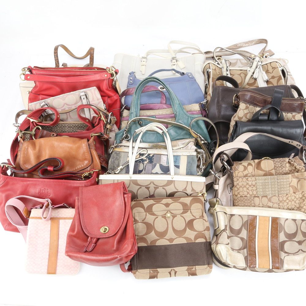 まとめ 25点 セット オールド コーチ シグネチャー レザー トート バッグ 肩掛け ショルダー ハンド レディース EEM DH 22-3