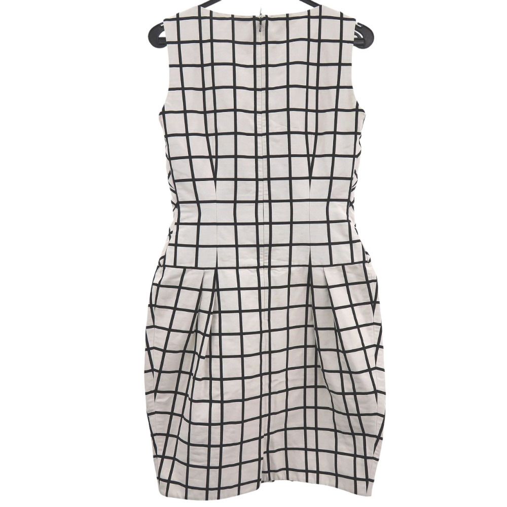 美品 クリスチャンディオール格子柄 チェック柄 ワンピース コットン