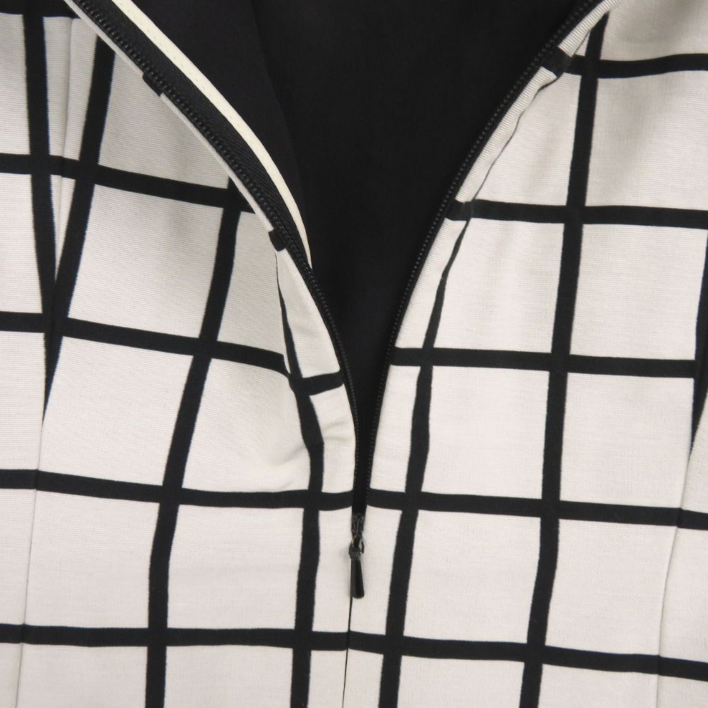 美品 クリスチャンディオール格子柄 チェック柄 ワンピース コットン