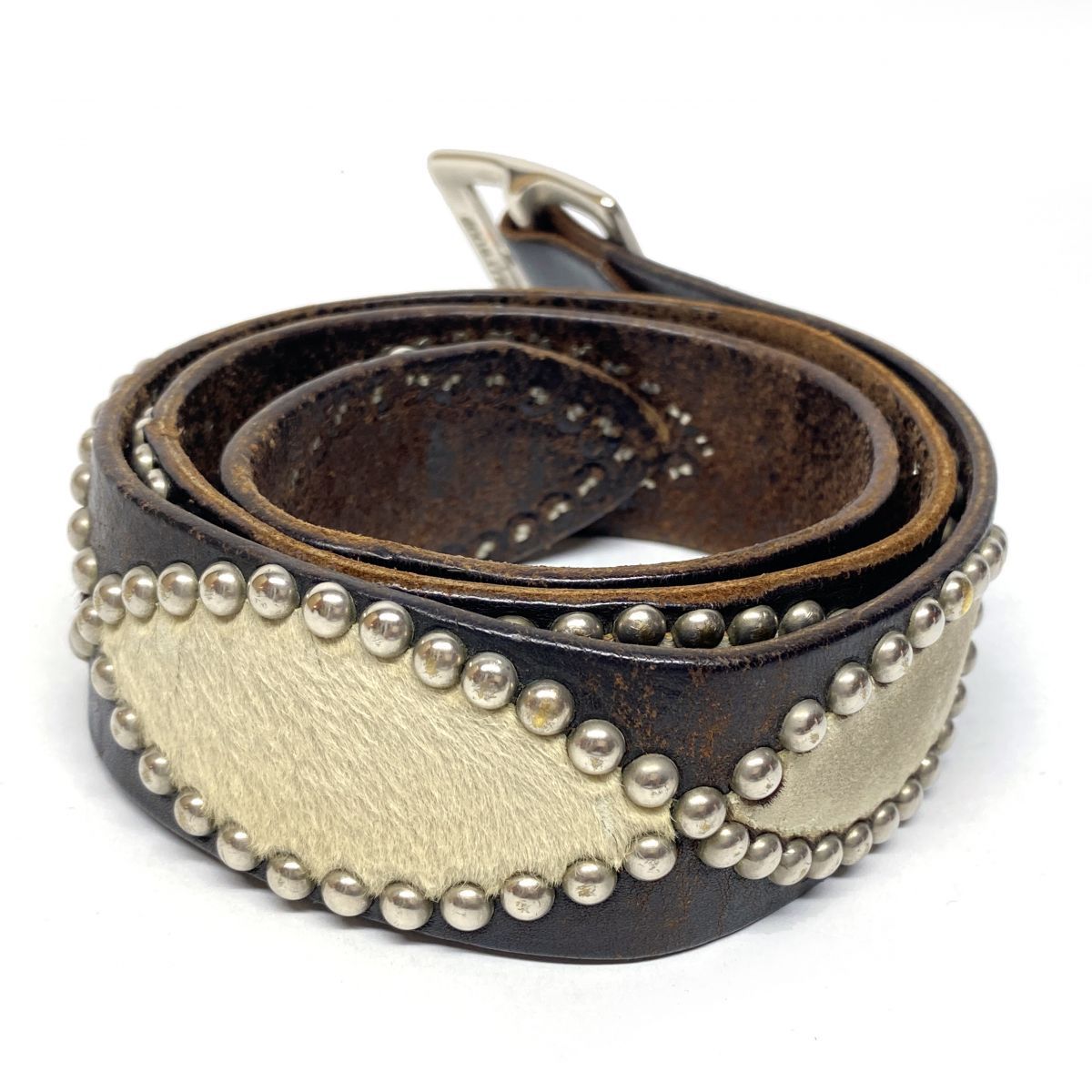 HTC エイチティーシー HOLLYWOOD TRADING COMPANY スタッズ ベルト 36