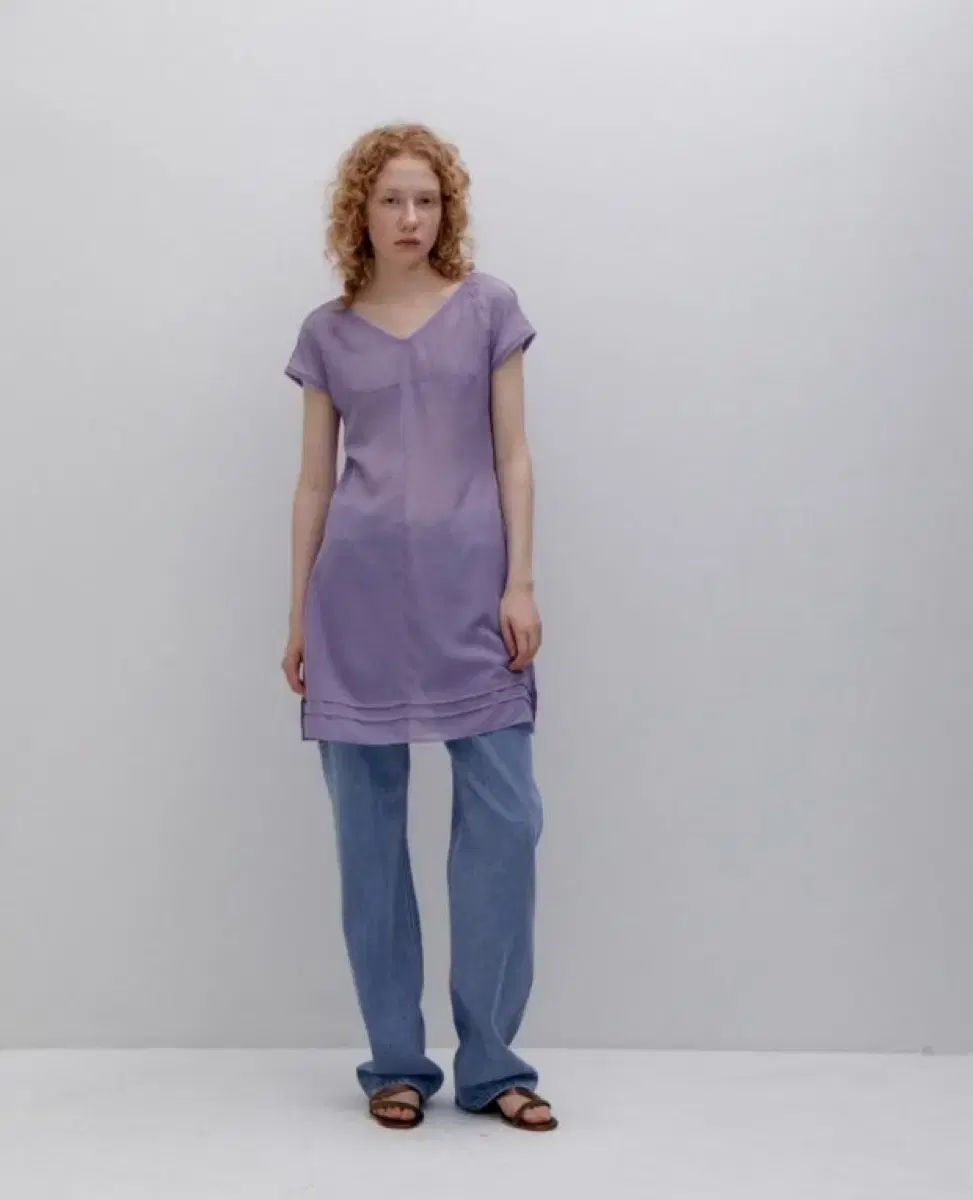 パルベン ピンカ タイ ドレス ONE PIECE ライラック M