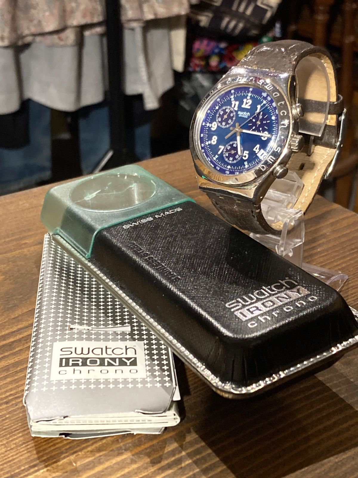 MP 024 SWATCH 90年代 IRONY CHRONO クォーツ ケース 取説付