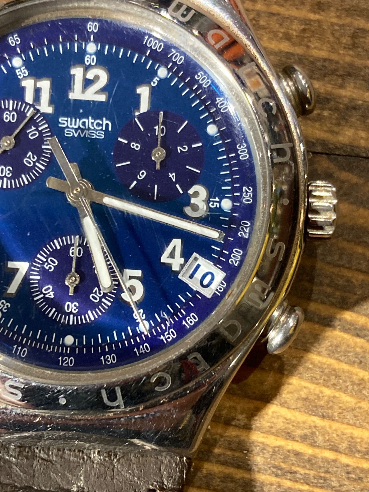  MP 024 SWATCH 90年代 IRONY CHRONO クォーツ ケース 取説付 腕時計(クォーツ) 腕時計(アナログ)