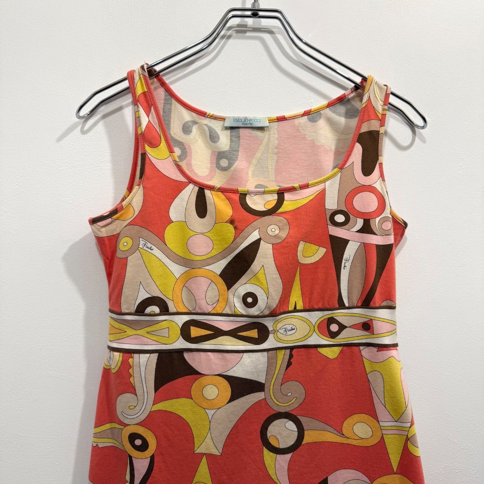エミリオ・プッチ Emilio Pucci ワンピース 総柄 イタリア製 サイズ38
