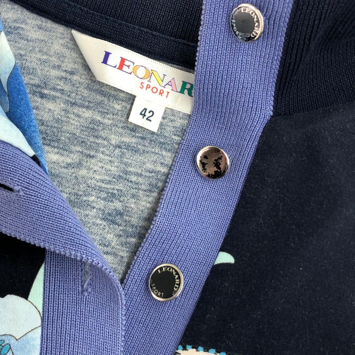 LEONARD SPORT レオナールスポーツ 長袖カットソー サイズ:42 総柄