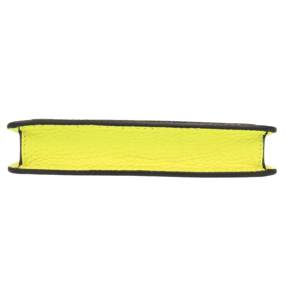 美品 バーバリー レザー ネオンイエロー ショルダーバッグ ショルダー