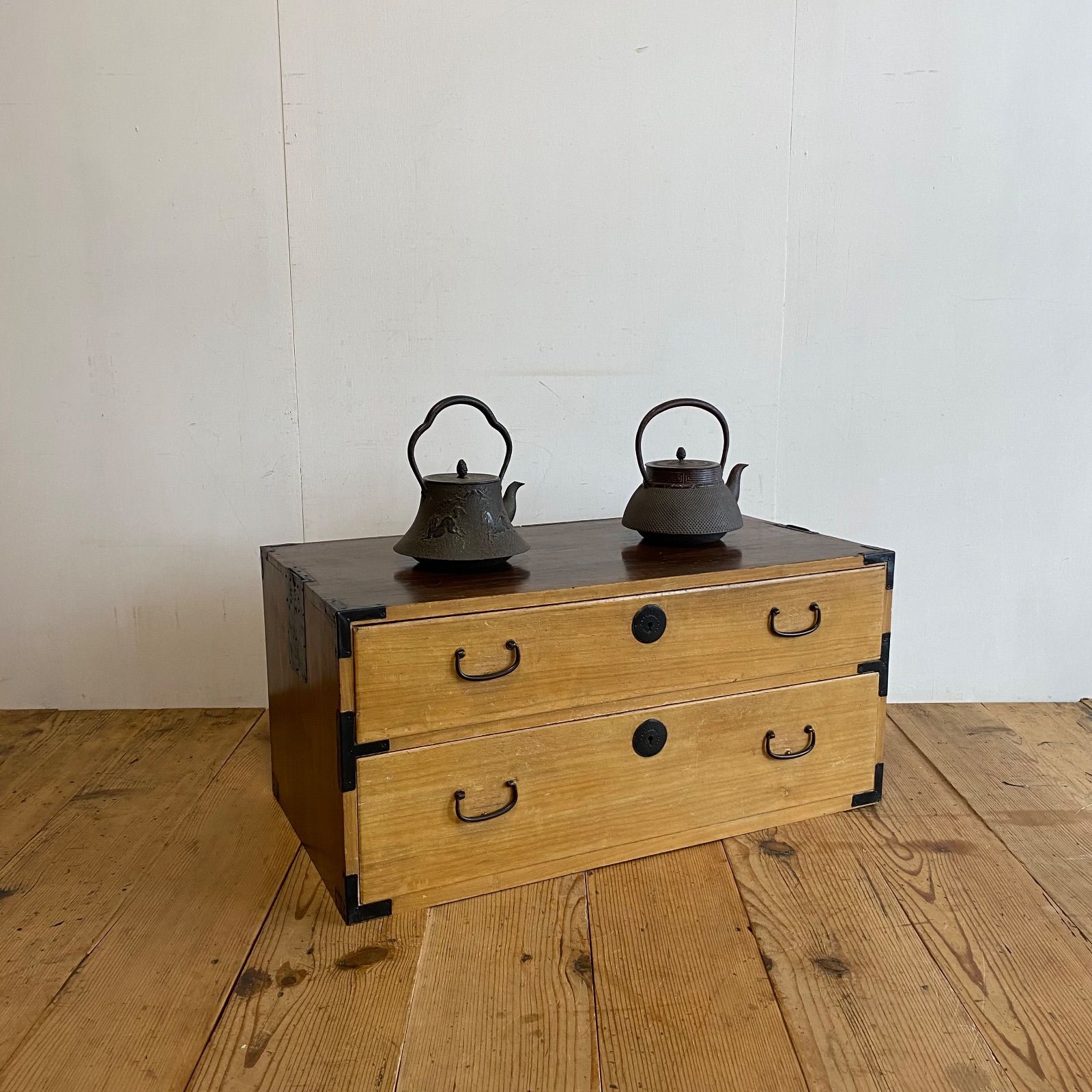 アンティーク チェスト 箪笥 ローボード テレビ台 昭和レトロ 古家具