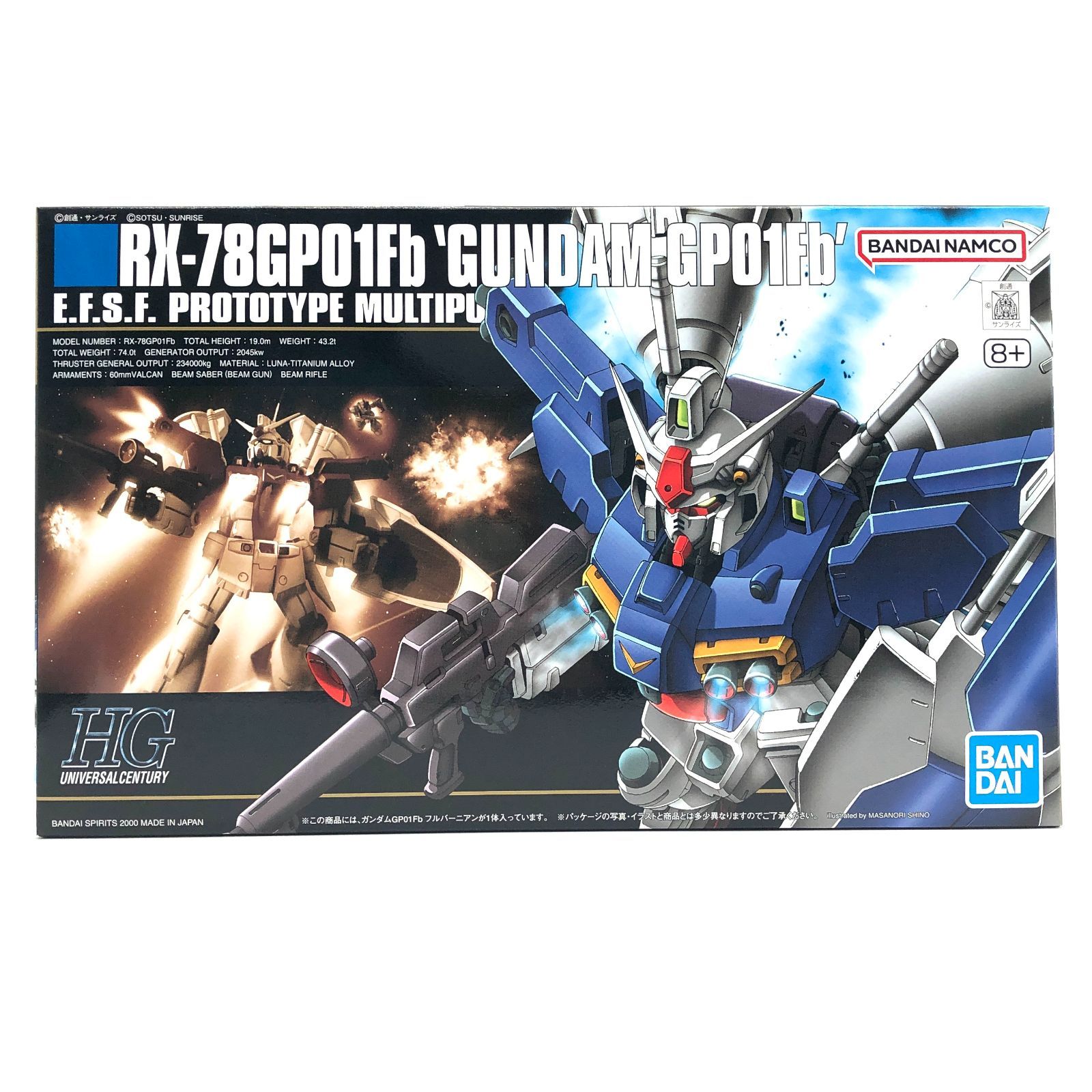 HGUC RX-78 GP01Fb フルバーニアン 未開封・未組立 訳あり 外箱不良