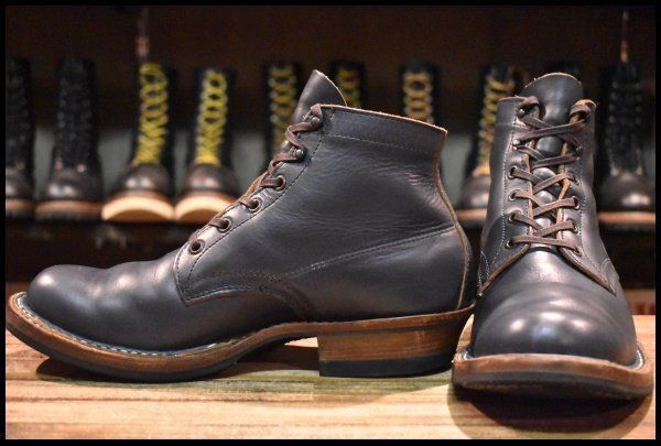 せみ 9E 良品】WHITE'S ホワイツ セミドレス ネイビー クロムエクセル 紺