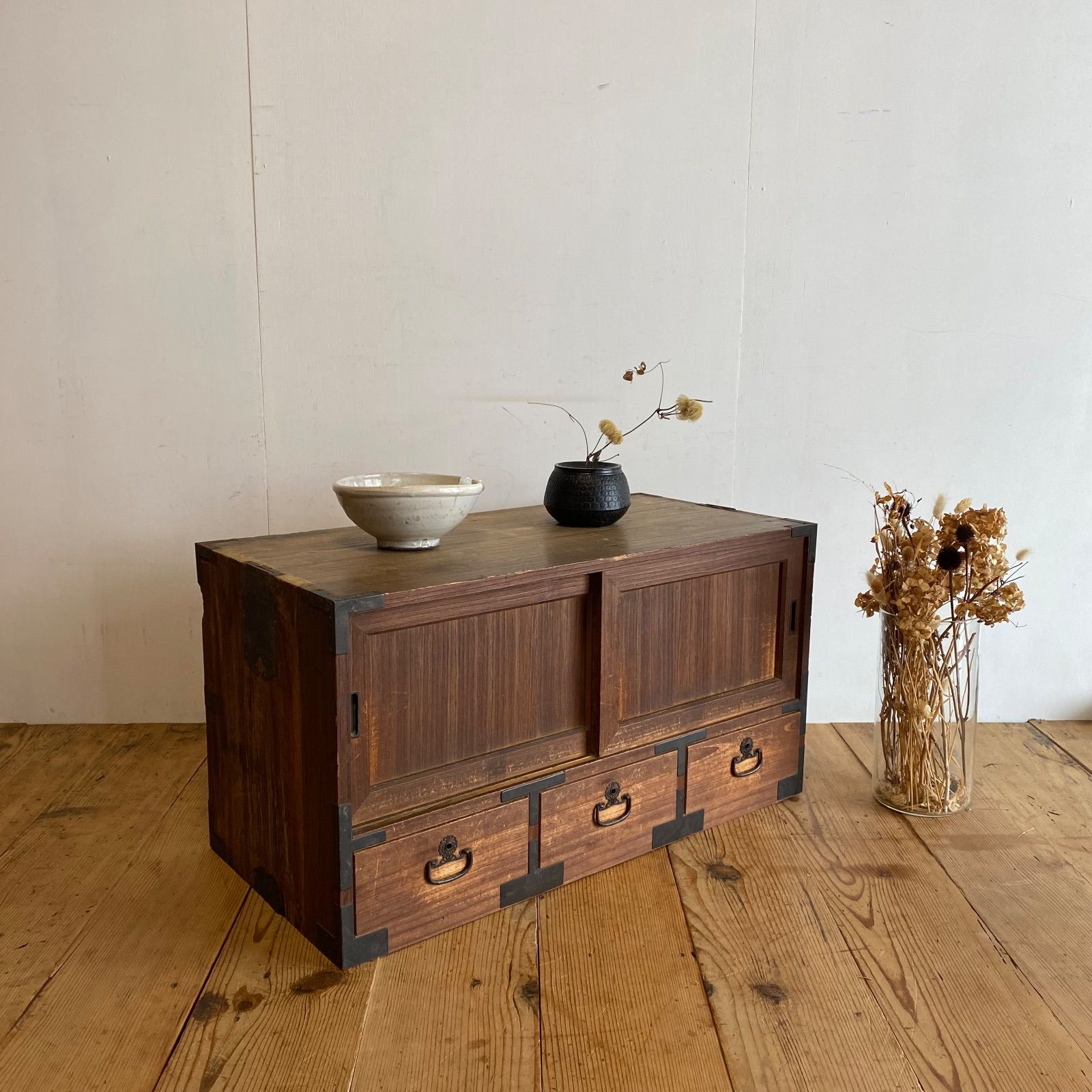 アンティーク チェスト 箪笥 ローボード テレビ台 昭和レトロ z825 アンティーク チェスト 箪笥 ローボード テレビ台 昭和レトロ 古家具