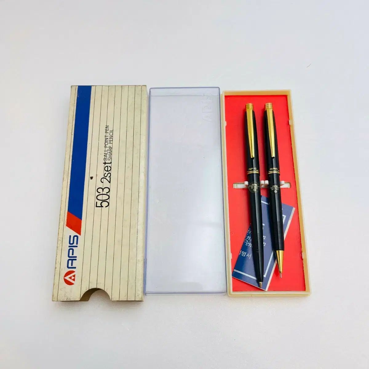 ヴィンテージ APIS アピス GOLD ブラック シャープ ボールペン セット