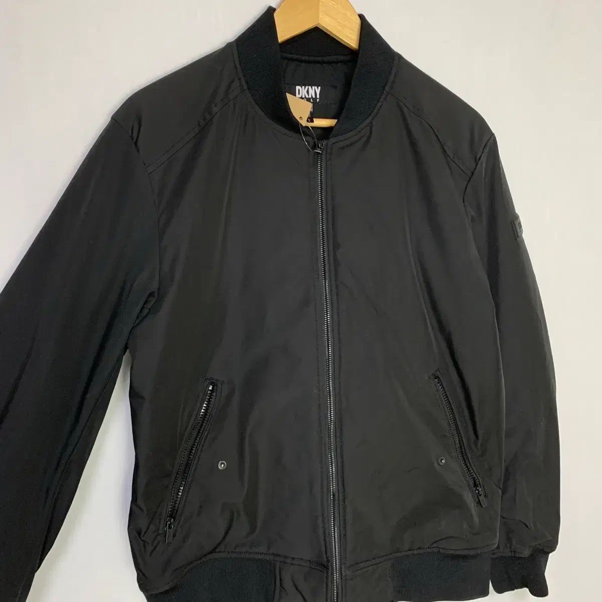DKNY ブラック ブルゾン ジャケット アウター ヴィンテージ L ユニセックス