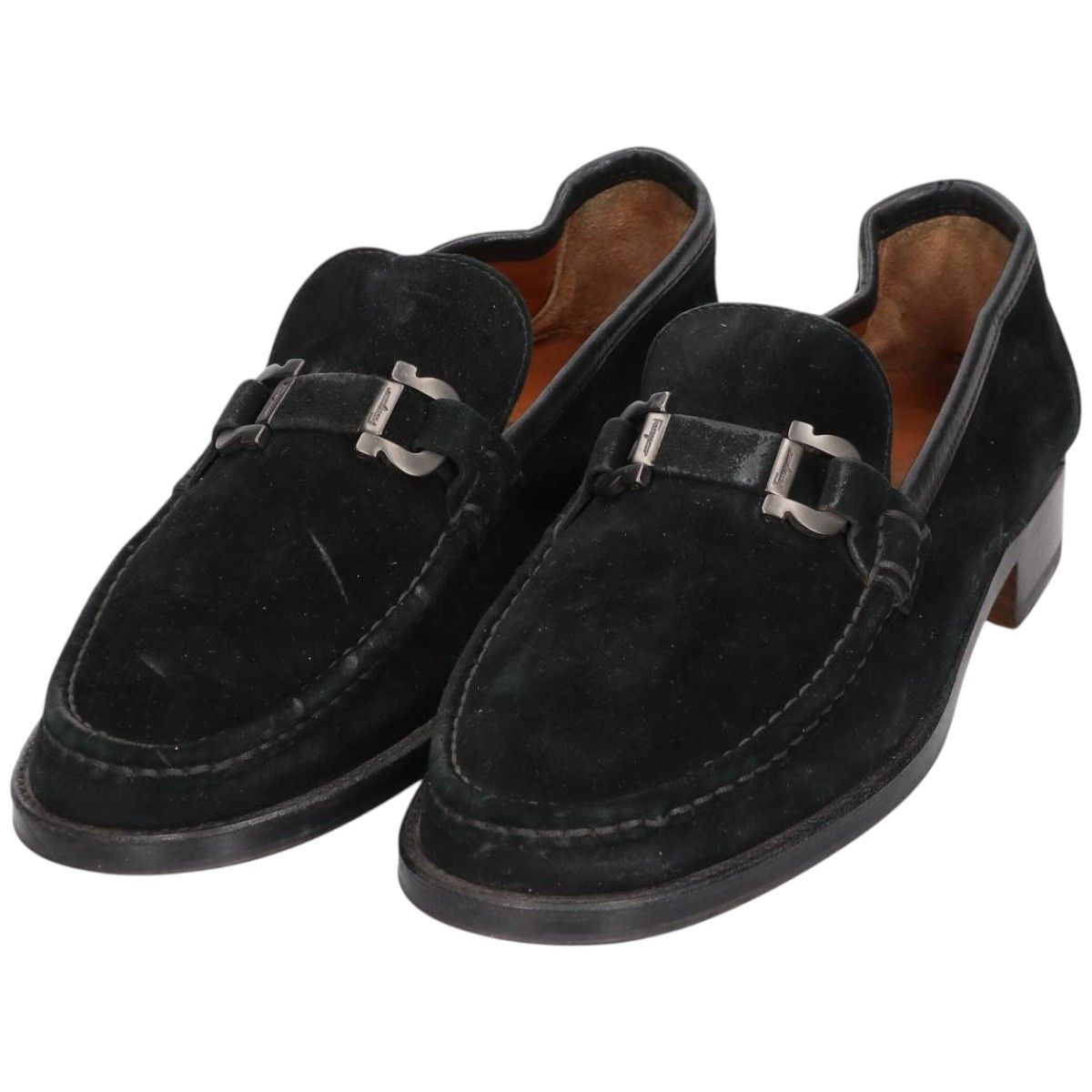 古着 フェラガモ Salvatore Ferragamo スエード ビットローファー イタリア製 8 D メンズ26.0 cm相当|saa 014653