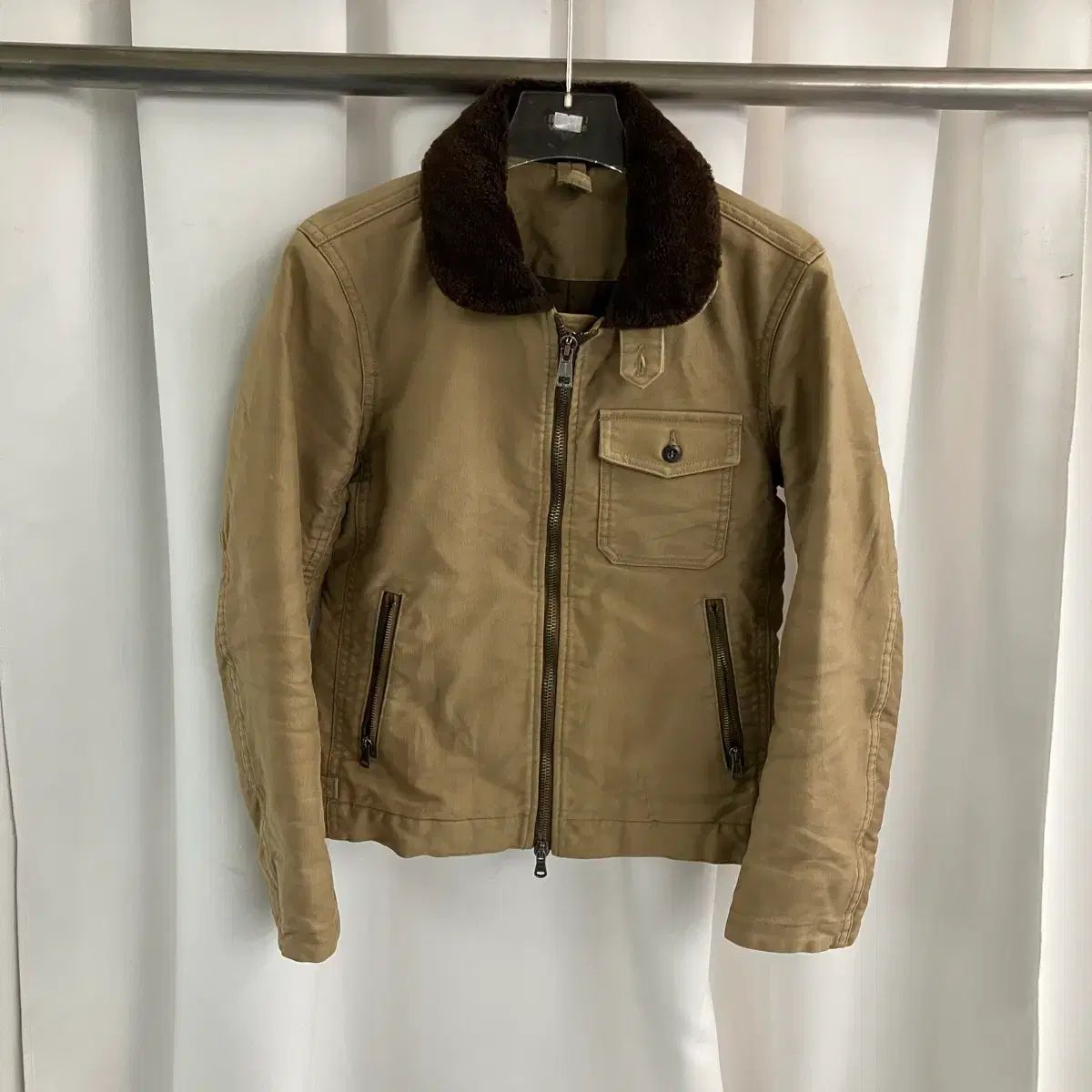 ラウンジリザード ファーカラ デッキジャケット