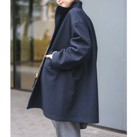 Spick&Span スピック＆スパン メルトンM-65フィールドコート ネイビー