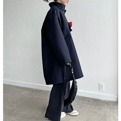 Spick&Span スピック＆スパン メルトンM-65フィールドコート ネイビー