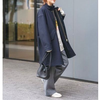 Spick&Span スピック＆スパン メルトンM-65フィールドコート ネイビー