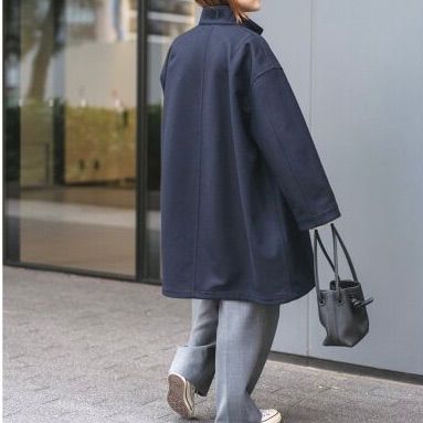 Spick&Span スピック＆スパン メルトンM-65フィールドコート ネイビー