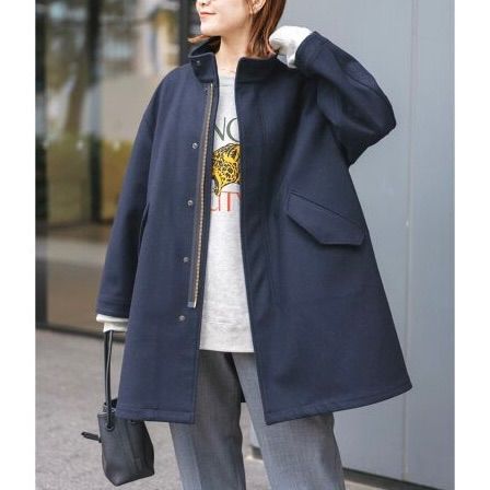 Spick&Span スピック＆スパン メルトンM-65フィールドコート ネイビー