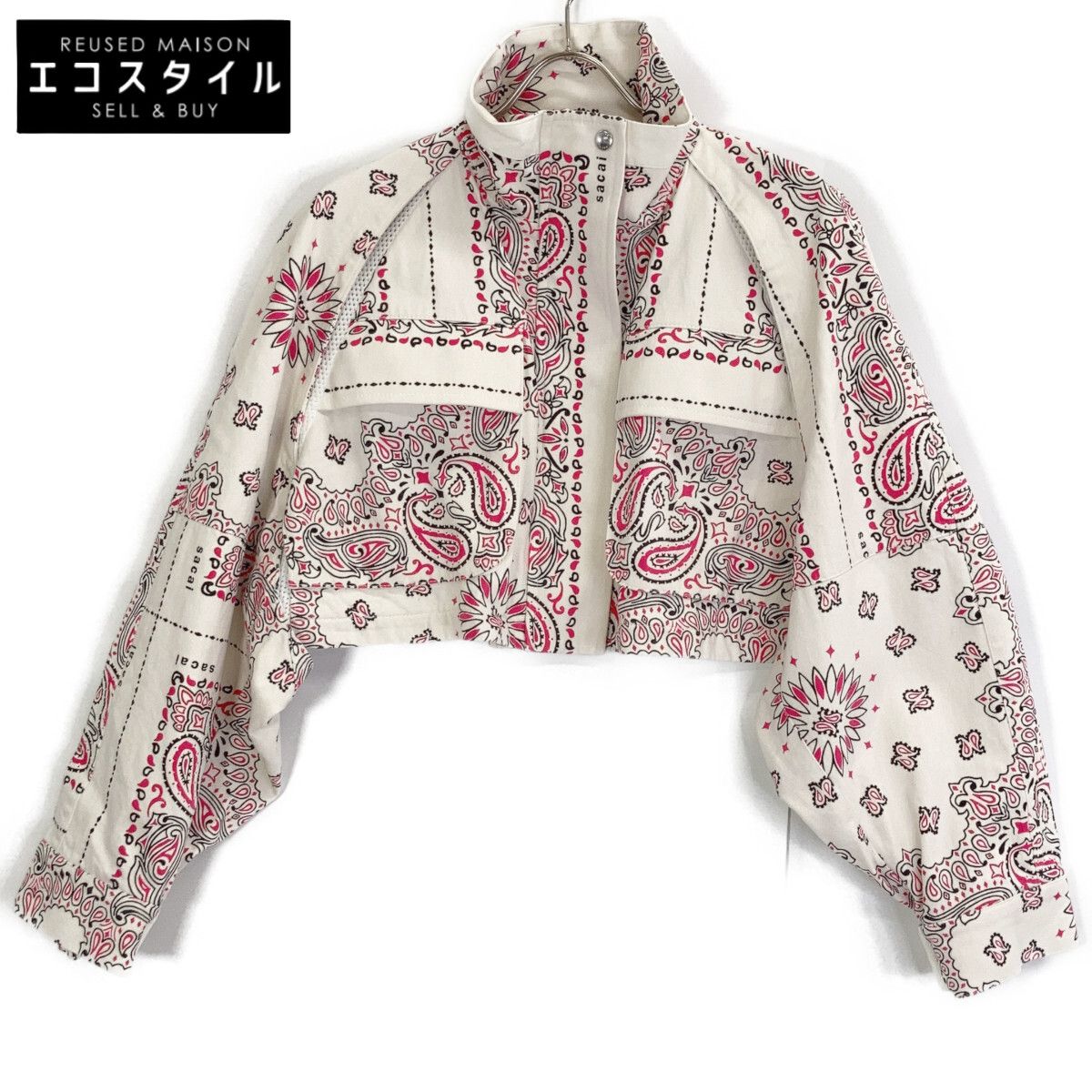 sacai サカイ 22-05924 Bandana Print Blouson 1