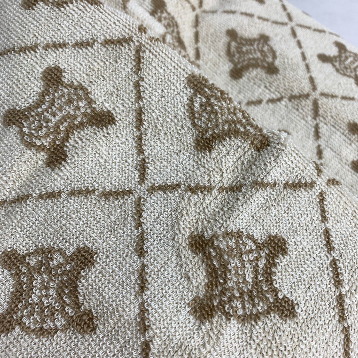 CELINE セリーヌ タオルケット 140×190 マカダム/トリオンフ/コットン