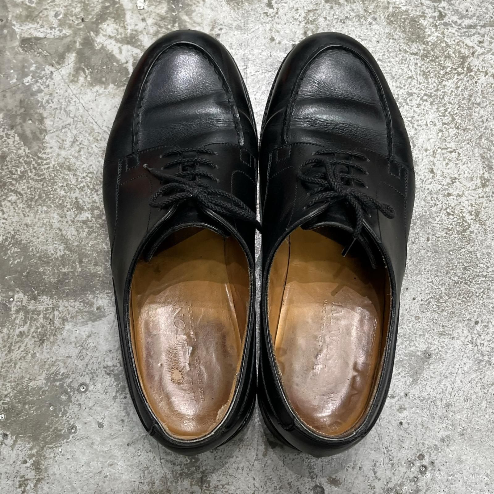 参考上代176000円 J.M WESTON Golf 641 ゴルフ 革靴 短靴 ジェイエムウエストン ブラック 7 E 26.5 cm 6351 M