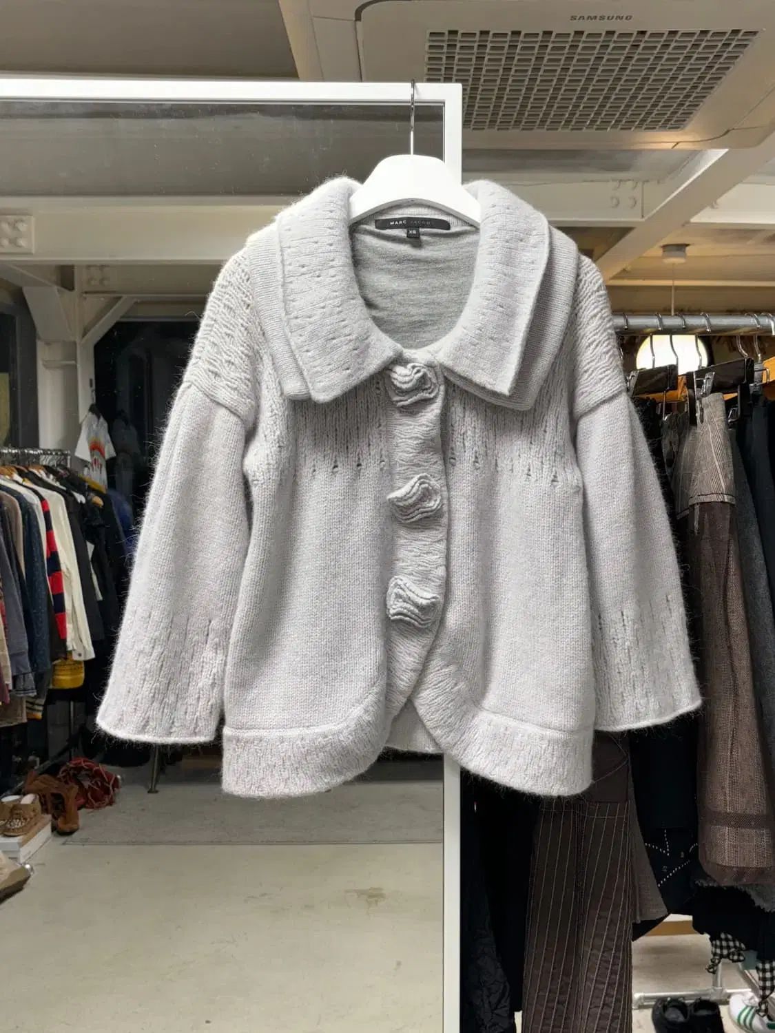 マークジェイコブス ウール ケープ カーディガン