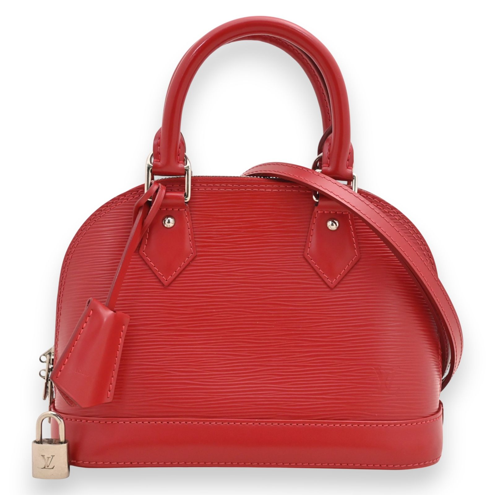ルイヴィトン アルマBB 2 WAY ハンドバッグ エピ レッド Aランク lv 66102 cd