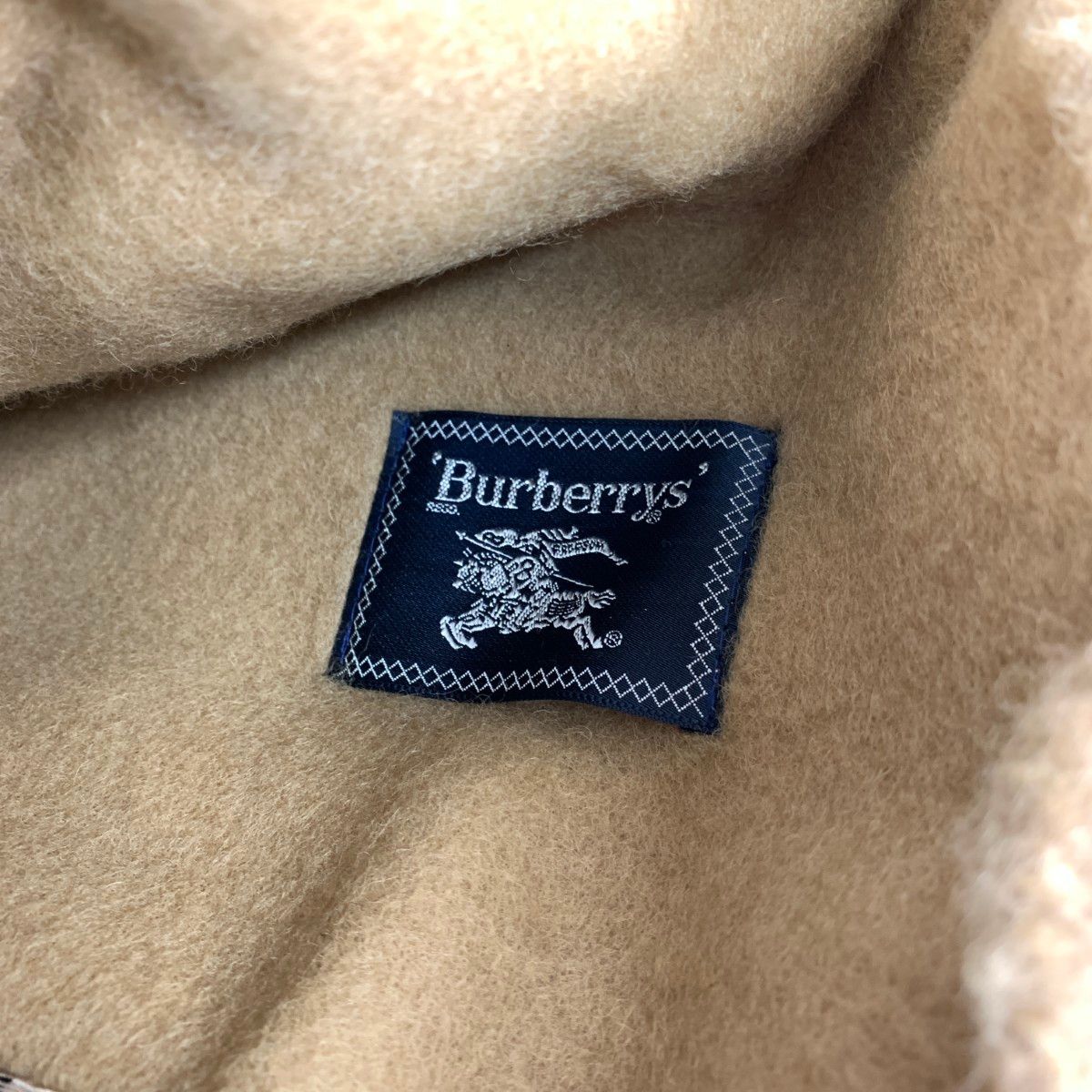 Burberry's バーバリーズ 純毛毛布 140×200 ホースロゴ刺繍/ノバ