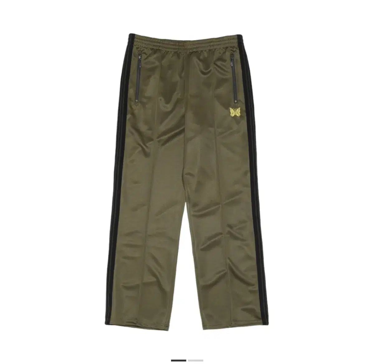 S ニードルズ x ロフトマン トラックパンツ ポリ スムース オリーブ