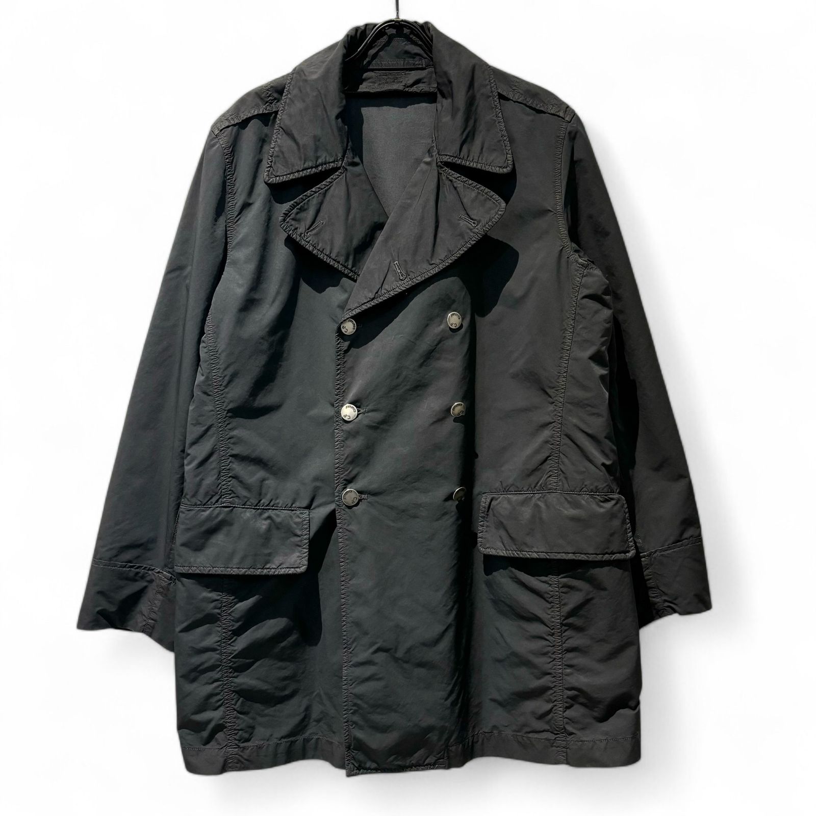 C.P COMPANY シーピーカンパニー |390 90-00 s archive ダブルブレストコート メンズ ブラック 50