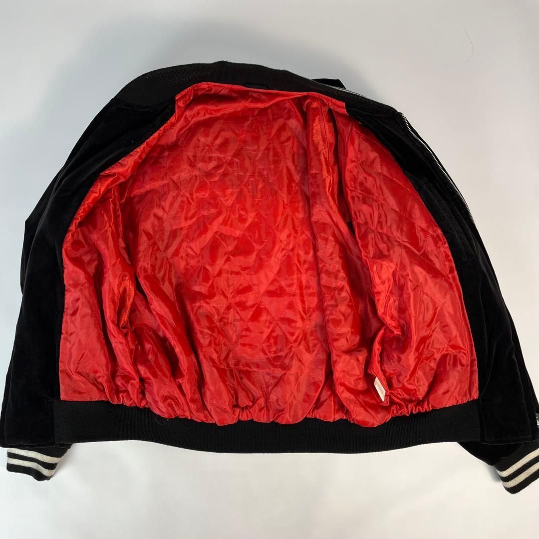 ベロア キルティング 別珍スカジャン 龍 日本製 ベロア キルティング 別珍スカジャン 龍 日本製 豪華刺繍