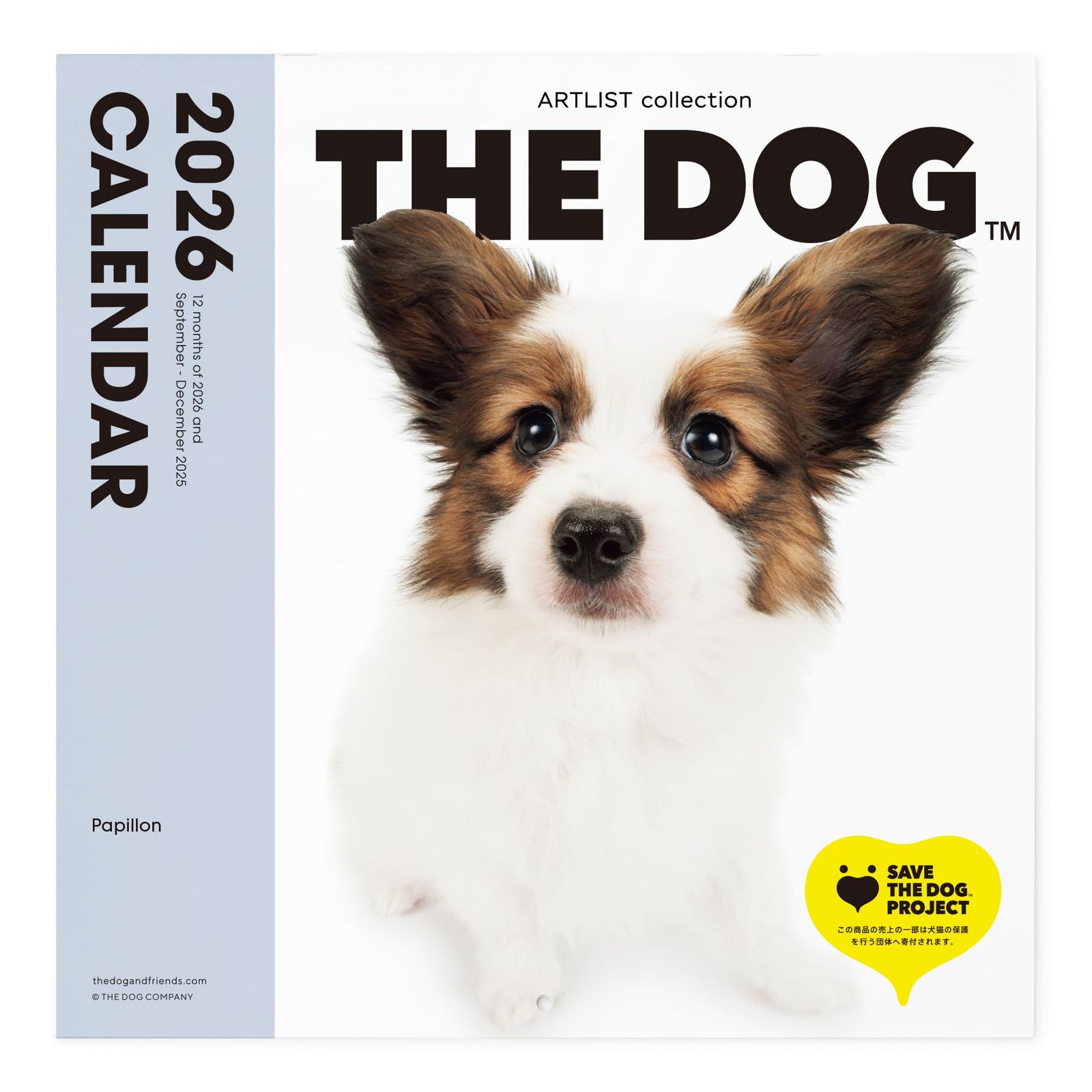 新品 THE DOG カレンダー 2026 壁掛け 大判サイズ [パピヨン] - メルカリ