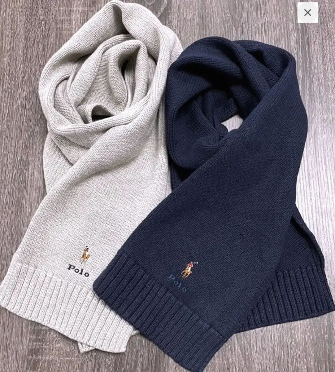 ポロラルフローレン ボーイズ ポニーロゴ レタリング コットン ニット マフラー