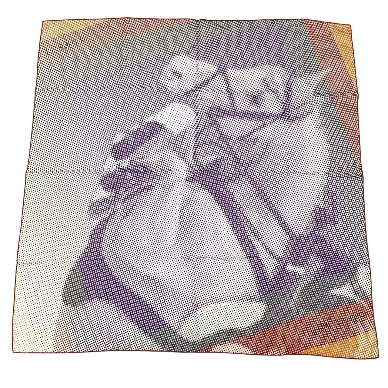 品 HERMES エルメス スカーフ シルク カレ90 ソーH Le saut H マルチカラー