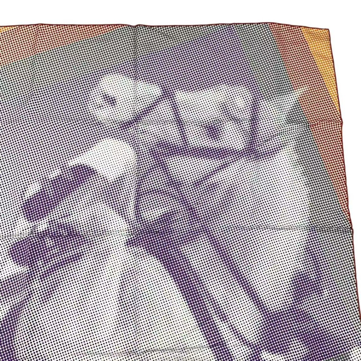  品 HERMES エルメス スカーフ シルク カレ90 ソーH Le saut H マルチカラー バンダナ スカーフ 小物