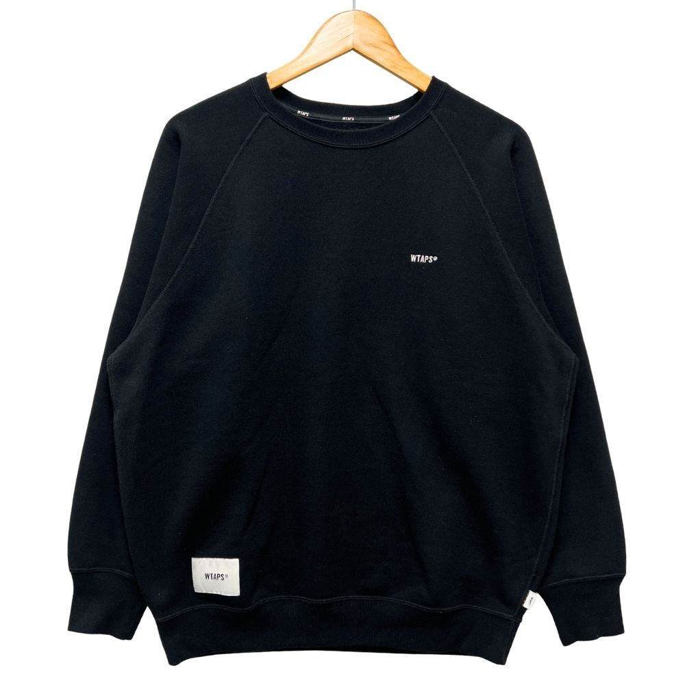 WTAPS ダブルタップス 24 AW Sign 03|Sweater |CPTL スウェット ブラック サイズ1 | 53555
