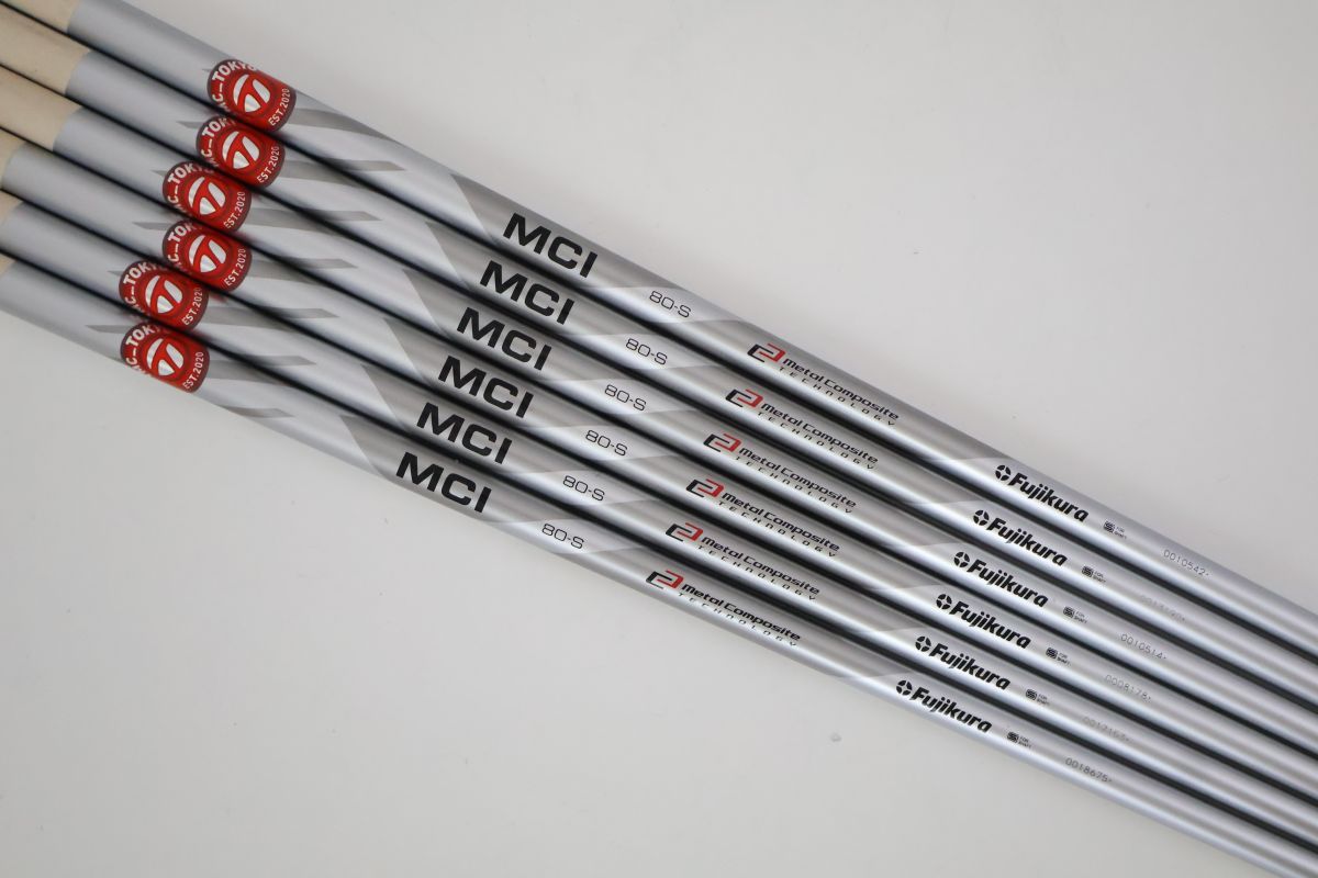 フジクラ　MCI 80 S アイアン用シャフト　5〜AWまでの中古7本セット フジクラ MCI 80 S アイアン用シャフト 5〜AWまでの中古7本セット