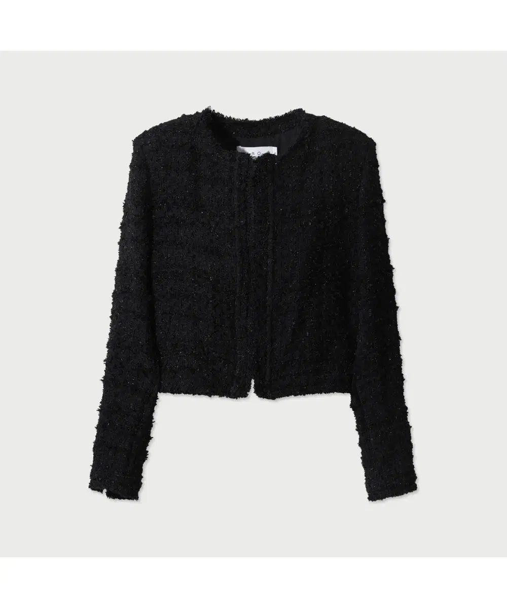 イロ 2025 S|S モアナ ツイード ジャケット - ブラック34