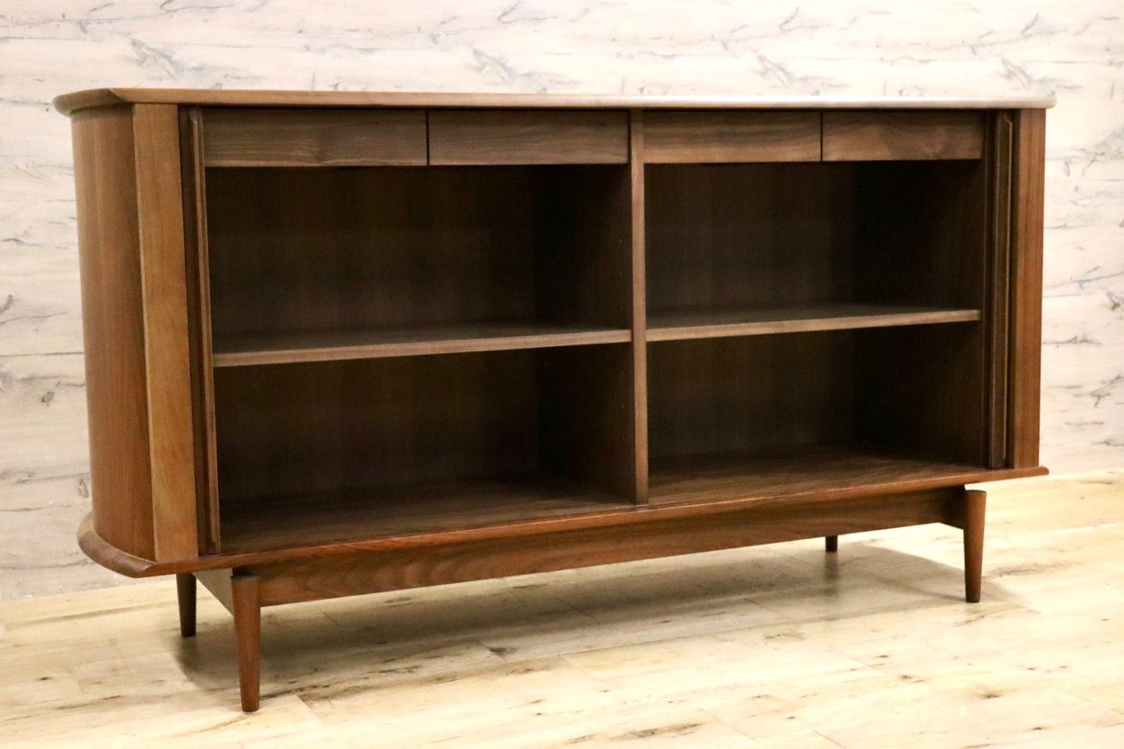 ○飛騨産業 | HIDA キツツキ SEOTO-EX キャビネット サイドボード リビングボード ウォールナット 定価約47万 モデルルーム展示品 キャビネット サイドボード リビング収納 家具 インテリア