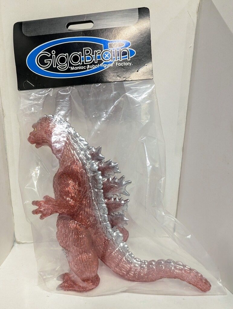 ギガブレイン モスラ対ゴジラ モスゴジ クリアレッド成型 シルバー塗装 目黄色