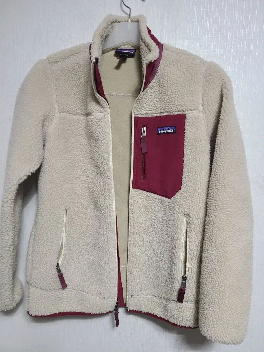 レディース patagonia フリース ジャケット アイボリー