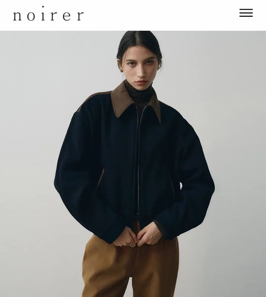 ノイア スウェード オーバーサイズ ブルゾン 36