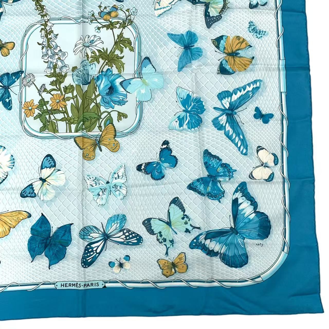 美品 HERMES エルメス スカーフ カレ90 シルク プロヴァンス地方の踊り